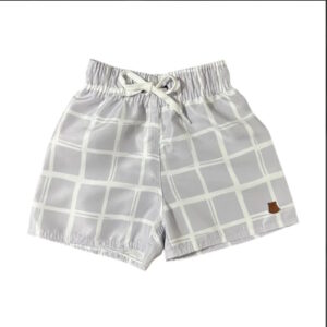 Shorts Tactel Quadrado Cinza