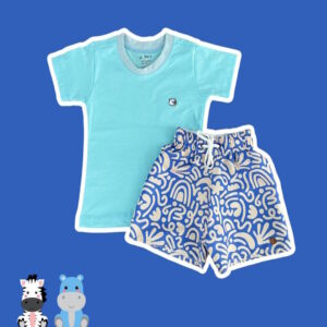 Shorts Tactel Coral Azul