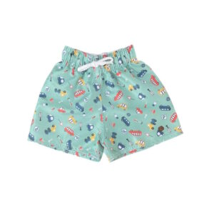 Shorts Tactel Carrinho Verde