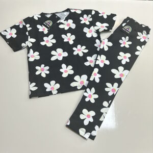 Conjunto Flores Preto