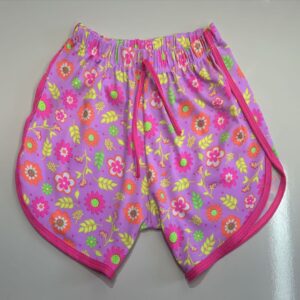 Shortinho Boxer Flores Rosa