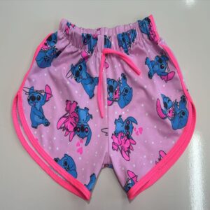 Shortinho Lilo Stitch Rosa